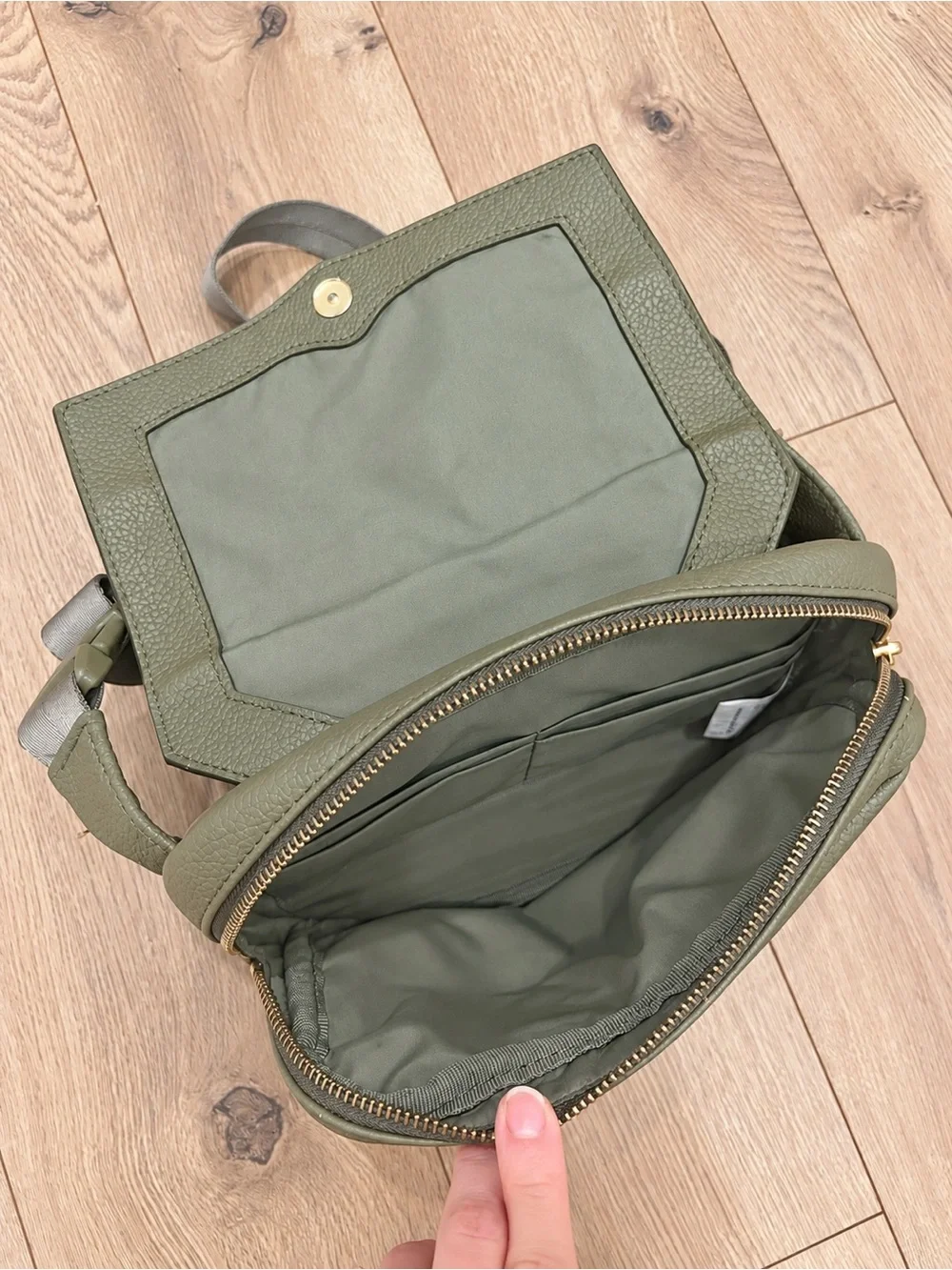 Freshly Picked Classic Park Pack Sage Green Crossbody Belt Bag